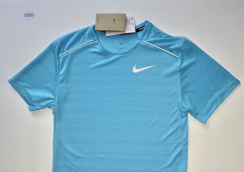 Mens Nike Dri Fit Miler 1.0 T Shirt Top Running Gym Pink Various Colours + Sizes - Picture 60 of 94