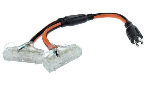 MPI Tools L14-30r auf (6) 5-15R Steckdosen Zopf Adapter Generator Splitter - Bild 1 von 3