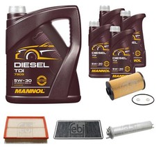 Febi Bilstein pacchetto ispezione 9L Mannol Diesel TDI 5W-30 per BMW X5 E53 4.4i