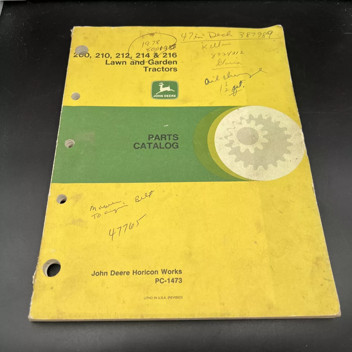 John deere 210 lawn tractor parts hot sale