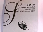 U S 2018 W Silver American Eagle Choice PROOF