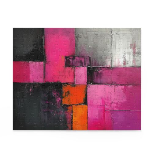 Vibrant Urban Tapestry Palette Abstract Puzzle - Picture 1 of 7