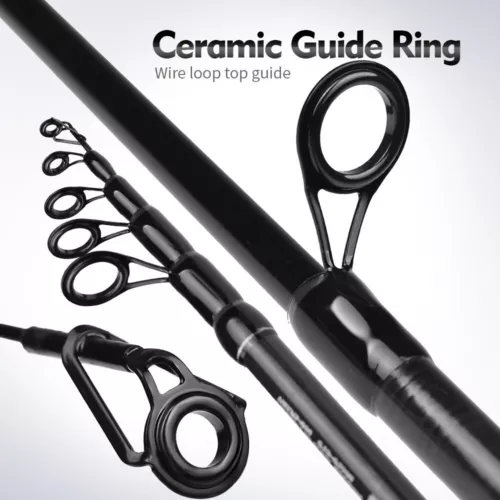 Telescopic Spinning Fishing Rod Bait Casting Lure Carbon Travel Pole 1.8-2.7M - Picture 12 of 21