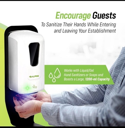Alpine Industries 430-L-S Automatic Hand Soap, Other Gel Dispenser with Stand - Picture 3 of 9