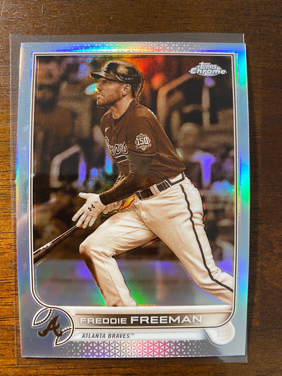 2022 Topps Chrome Freddie Freeman #14 Sepia Refractor Baves