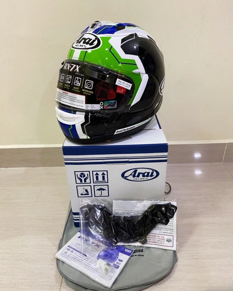 Arai Rx7x Jonathan Rea 🇬🇧 Verde Kawasaki Raro - Imagem 4 de 4