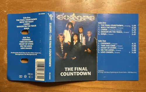 Europe - The Final Countdown Album Cassette 1986 Vintage Classic - Picture 2 of 5
