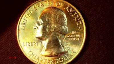 2011-P UNC ERROR ATB GETTYSBURG QUARTER DIE CHIP 