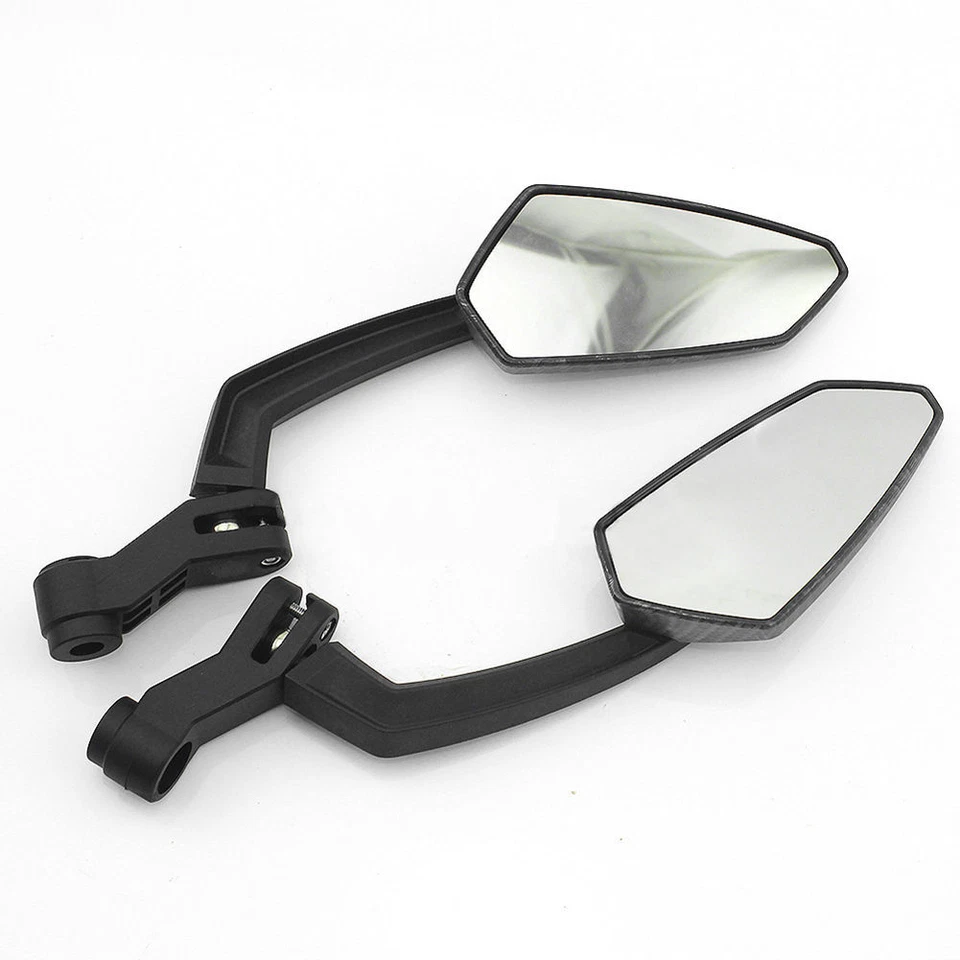 2x Espejo retrovisor lateral universal de fibra de carbono para scooter Ducati Aprilia Piaggio Foto 4 de 4