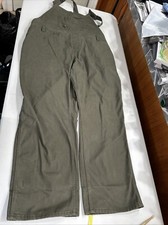 Dickies Women  s Bib Overalls 24w Green Relaxed Straight