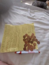 Lincoln pennies 1960s to 1999 no min and tiny D mint unusual markings in some ty