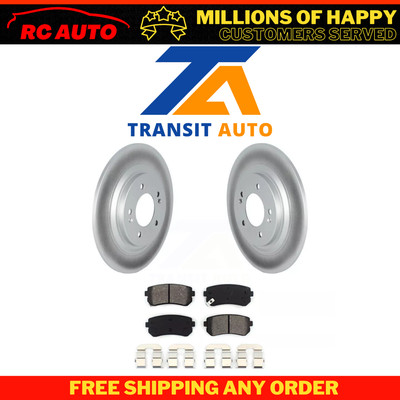 Rear Coated Brake Rotor Semi-Metallic Pad Kit For Kia Cadenza Limited/Technology