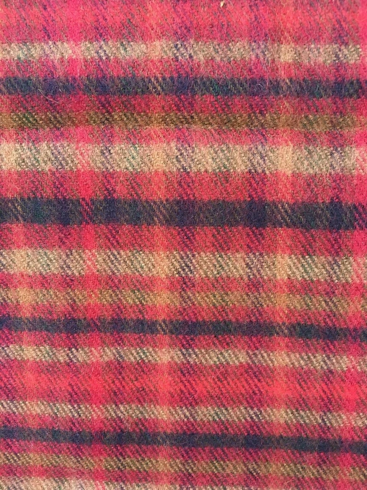 Christian Dior Monsieur Bufanda Cashmaire Rojo Cuadros - Flecos Foto 3 de 4