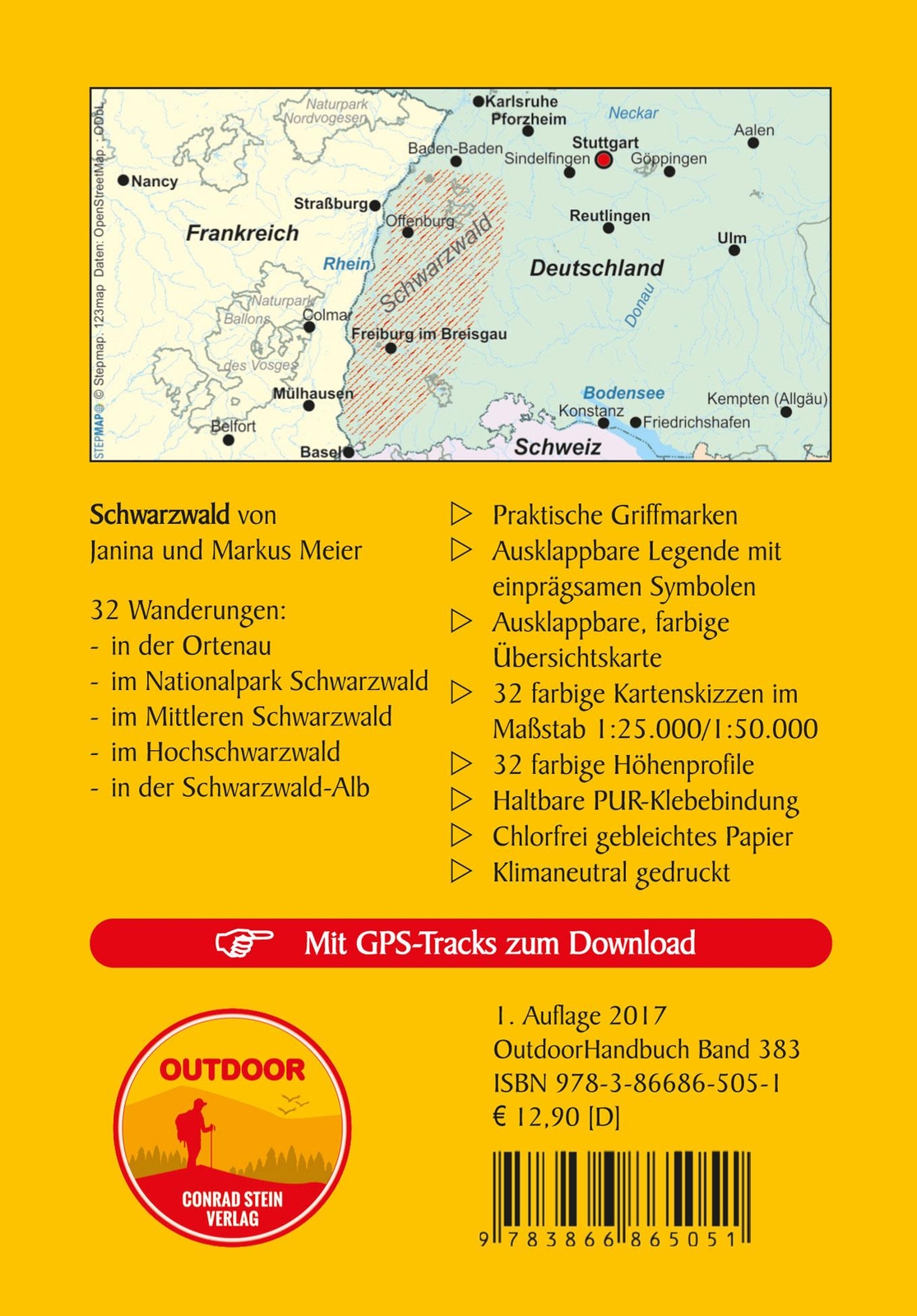 Thumbnail - 32 Wanderungen Schwarzwald, Janina Meier