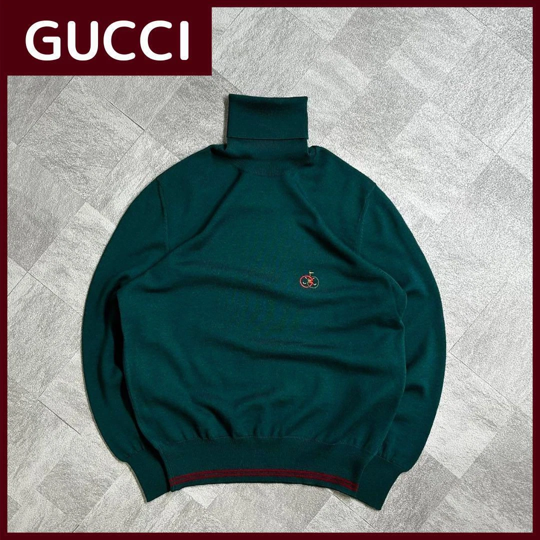 Supreme Tokuri Col Poule Ancien Gucci Col Roulé Tricot Années 70 Broderie Un Point