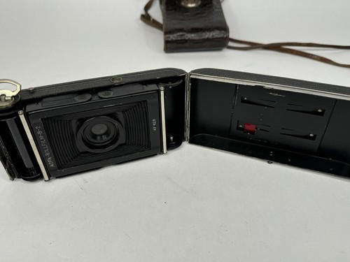 Cámara plegable estándar Agfa vintage con estuche de cuero - para piezas o reparación - Imagen 11 de 14