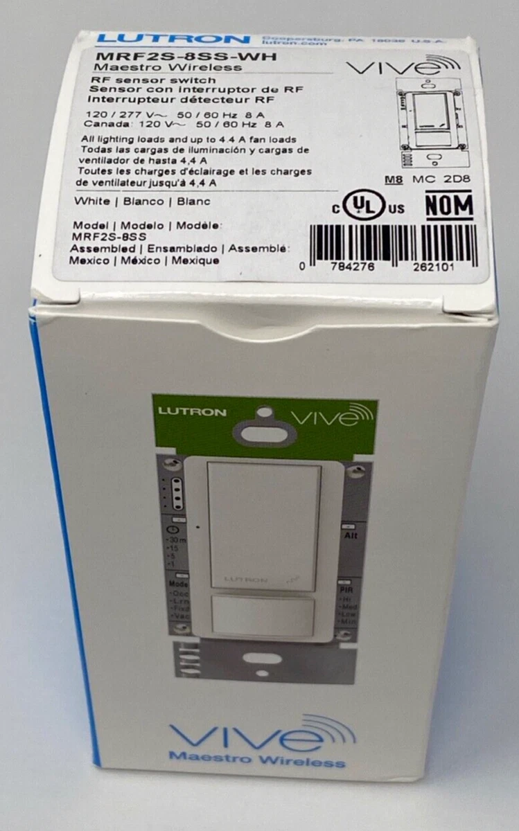 LUTRON MRF2S8SDVWH MAESTRO Wireless VIVE Electronic RF, 54 OFF