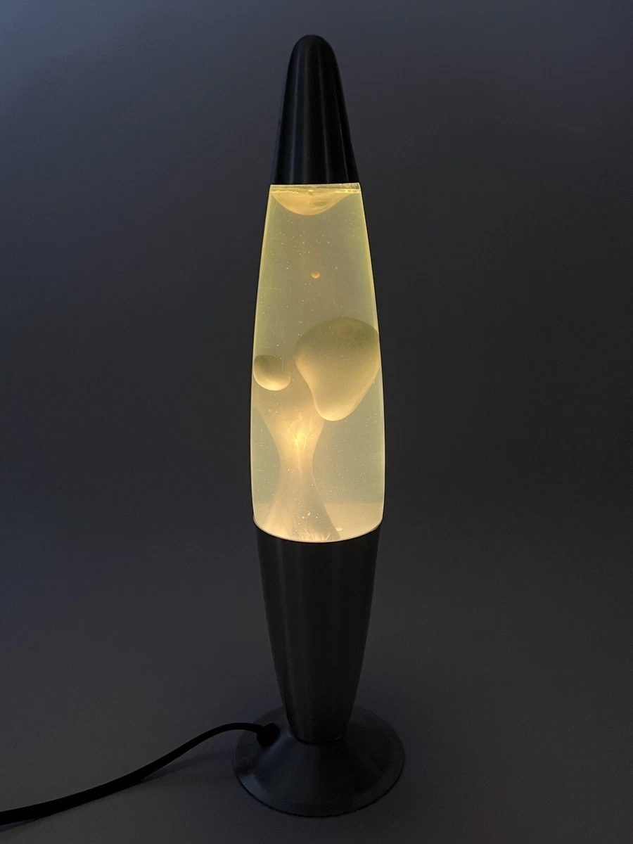 RARE Creative Motion Liquid Metal Lava Lamp Silver Wax Silver