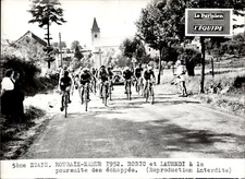 1952 Tour Cycling Agency Photograph - Lauredi and Robic