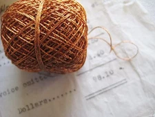 33 yds Vintage/Antique Copper Twist 3ply Metallic Thread Fly Tying Embroidery