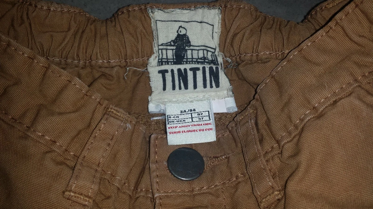 Beau pantalon en toile marron clair CYRILLUS