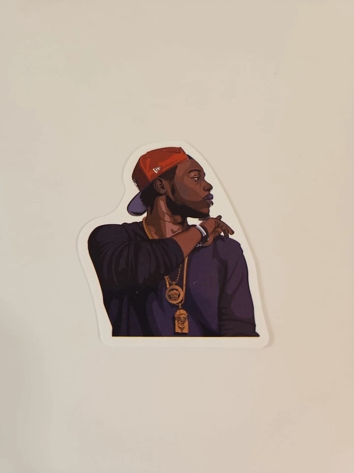 Hip Hop Rapper Laptop Sticker / Decal Of Rap Artist Graffiti Street Art Sticker - Image 3 of 4