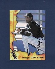 Jerry Manuel signed Chicago White Sox 1998 team issued Lemon Chill baseball card
