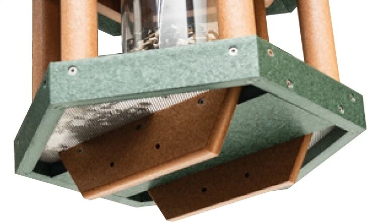 ALIMENTADOR DE SEMILLAS PARA PÁJAROS GAZEBO - Polivinilo Amish a prueba de desvanecimiento y putrefacción a prueba de clima hecho a mano EE. UU. Foto 3 de 4