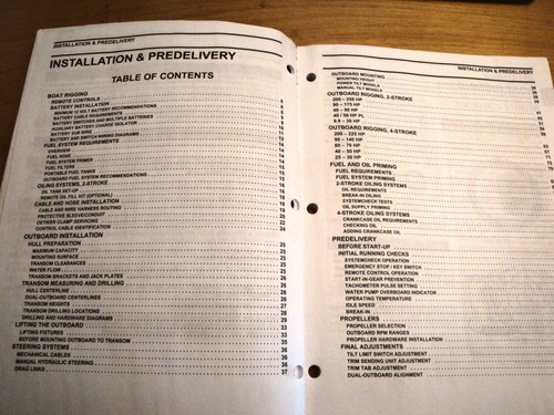 Evinrude Johnson Outboard 2/4-stoke Predelivery and Installation Manual 2004 - Picture 2 of 2