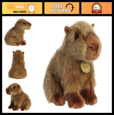 Realistic Capybara Stuffed Animal - Lifelike Plush Toy for Kids Decor - 10" Br