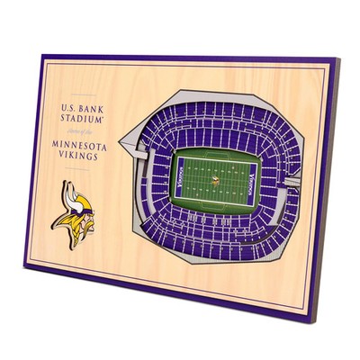 Minnesota Vikings NFL YouTheFan! 3D Stadium View Desktop Schild