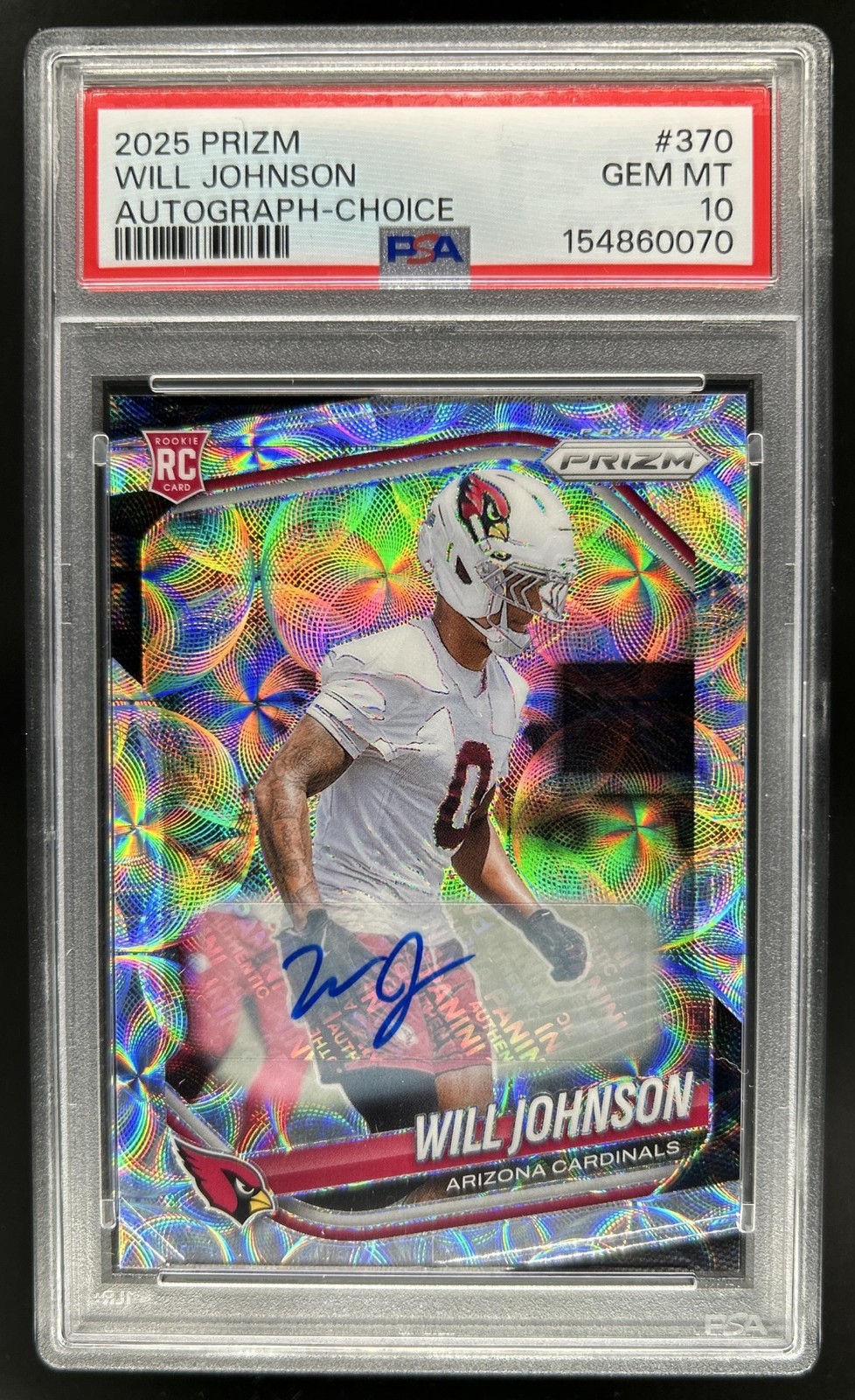 Will Johnson Panini Prizm #370 Autograph Choice