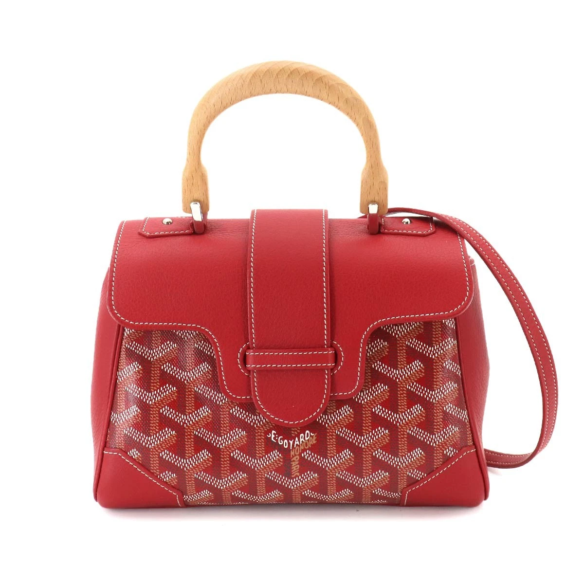 Goyard Red Bags & Handbags Leather Exterior for Women for sale | eBay