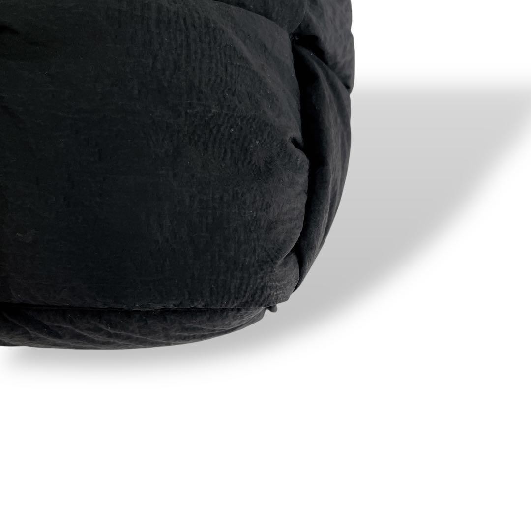 Bottega Veneta Parakeet Nylon Shoulder Bag Black Medium Auth thumbnail 7