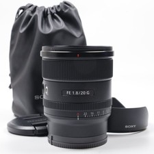 SONY FE 20mm F/1.8 G SEL20F18G for Sony E mount Top Mint  6253LTH