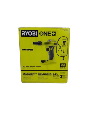 #ad RYOBI ONE 18V Cordless High Volume Inflator Tool Only MISSING 2 PIECES $29.99