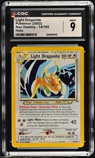 CGC 9 MINT Light Dragonite 14/105 Neo Destiny Holo Pokemon Card on eBay