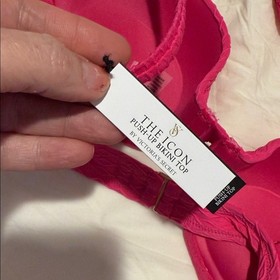 Victoria Secret Swim Mix & Match Icon Push-Up Bikini Top Forever Pink 34B NWT