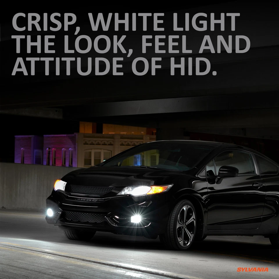 Halógeno antiniebla SYLVANIA 9145 SilverStar zXe - estilo HID blanco brillante niebla (2PK) Foto 3 de 4