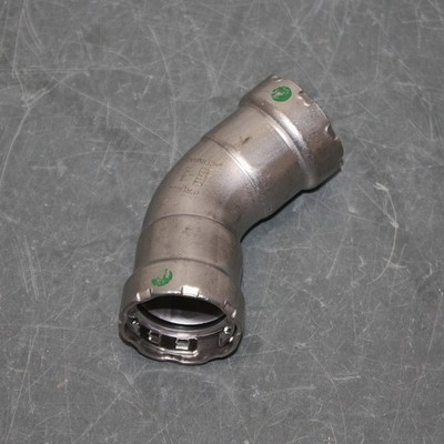 Viega Crimp 45° Elbow Fitting 90065, 3319N19, 1'' Pipe, Press-Fit, EPDM 316SS