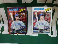 2026 Topps Heritage - Nico Hoerner #28 Fuscia Parallel