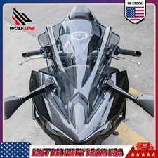 WOLFLINE Motorcycle Aerodynamic Windshield for Kawasaki Ninja 500 2024-2025