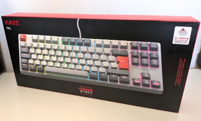 Cherry XTRFY K4V2 RGB TKL Mechanische Kabelgebundene Gaming Tastatur. Nagelneu & Versiegelt