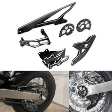 For SUZUKI DRZ400SM 3D CNC Rear Chain Adjuster Guide Disc Brake Caliper Cover