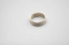 925 Sterling Silver Vintage Mexico Braided  Band Ring Size 7