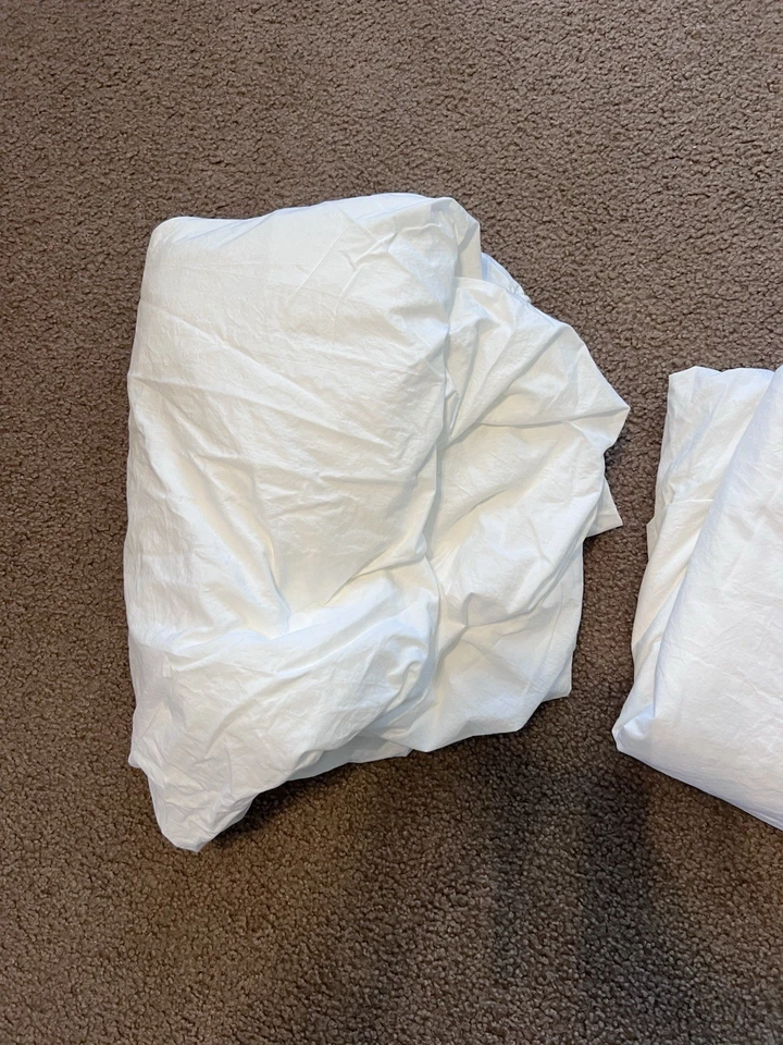 Juego de sábanas PiuBelle Piu Belle Queen 100 % algodón Portugal ropa de cama de lujo 2 piezas nuevo sin etiquetas Foto 3 de 4