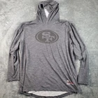 Nike Hoodie Mens XL San Francisco 49ers NFL Light Shirt Pullover Dri Fit 927502