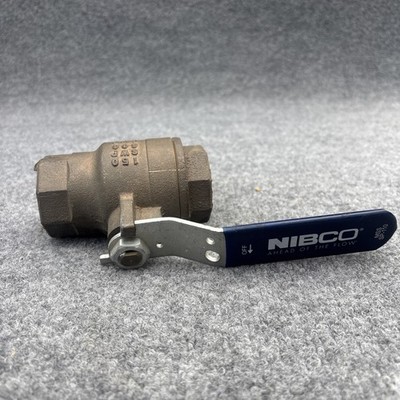 Nibco MSS SP-110  1-1/2''  bronze Threaded Ball Valve Used