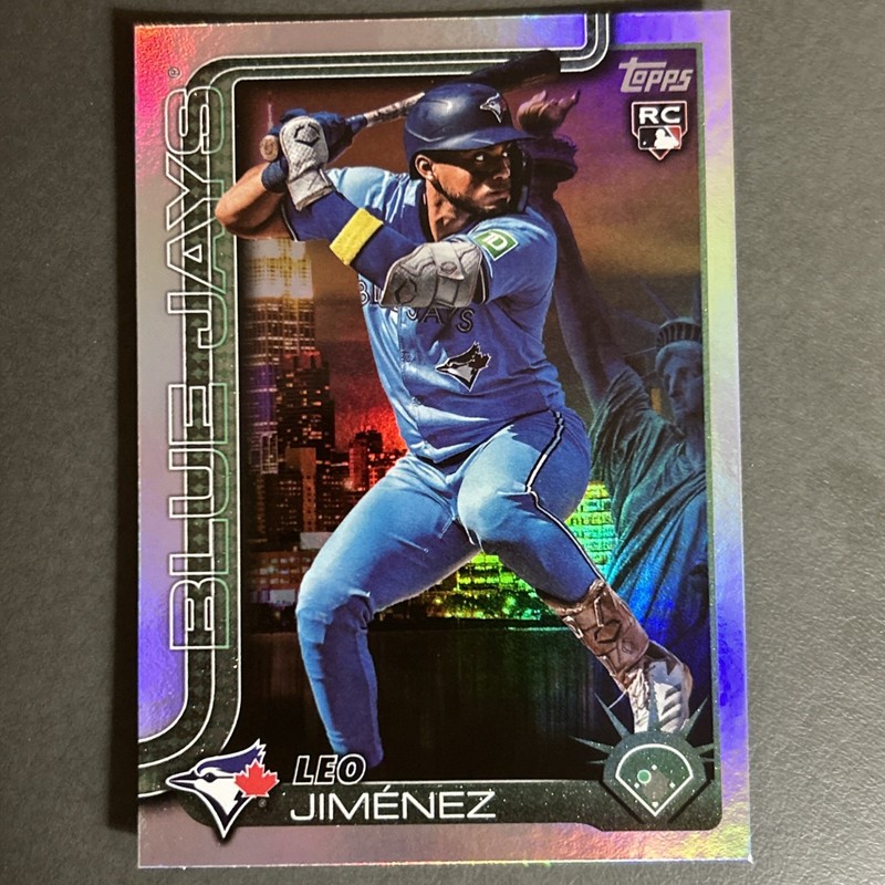 2025 Topps Series 2 -Fanatics Fest Leo Jimenez #535 Foilboard (RC) Big Apple 