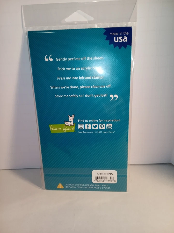 Juego de sellos transparentes para fiesta en piscina césped cervatillo unicornio llama perezoso gato nadar nuevo Foto 2 de 2